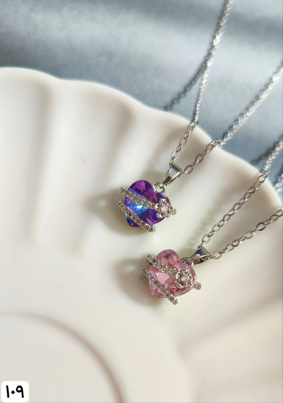 قلب پینترسی نگین دار